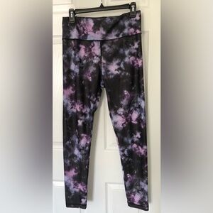 Infinite Performance Leggings Purple Black and Gray Women's Size Large